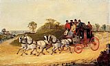 Mail Coaches on an Open Road by Henry Alken